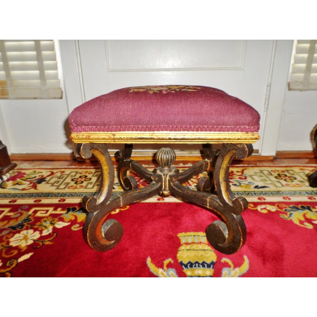 1700s Antique Baroque Footstool For Sale - Image 12 of 12