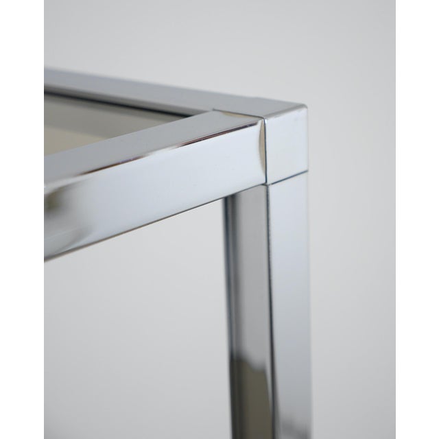 Chrome and Glass Freestanding Shelf in the style of Milo Baughman, Germany, 1970s For Sale - Image 14 of 18