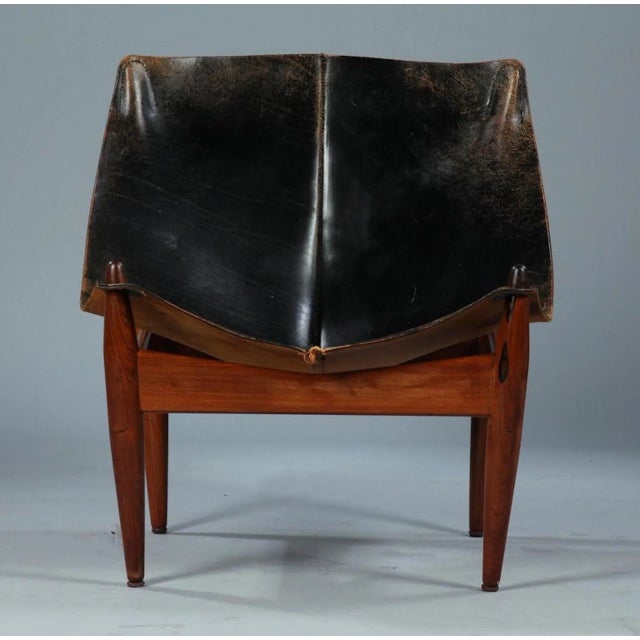 Set of Model 272 Lounge chair and Ottoman by Illum Wikkelsø for C.F. Christiansen, Sweden, 1960s For Sale - Image 4 of 15