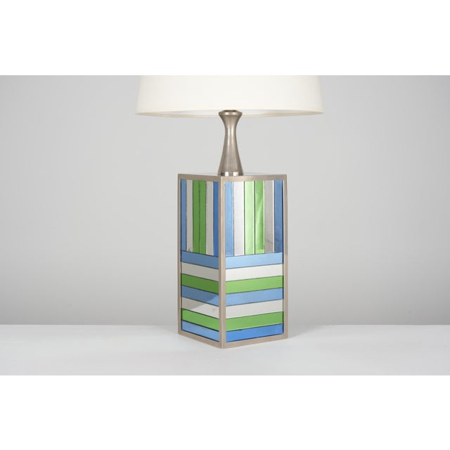 Mirror Lamp from Phillipe Barbier, 1970s, in Very Good conditions. Designed 1970 to 1979 I have official proof of...