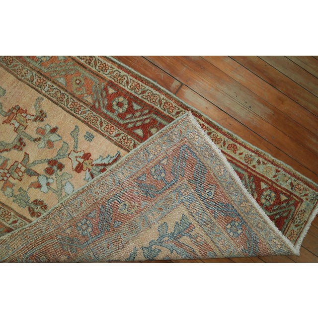 Terracotta Salmon Persian Antique Runner - 2'10" x 15'6" For Sale - Image 10 of 10