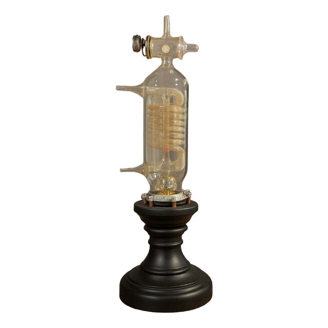 Lamp Resembling a Blown Glass Scientific Tube, 1930s For Sale