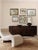 Contemporary abstract painting on canvas. Framed in a gold locally made frame Unframed painting: 16" x 20" Framed...