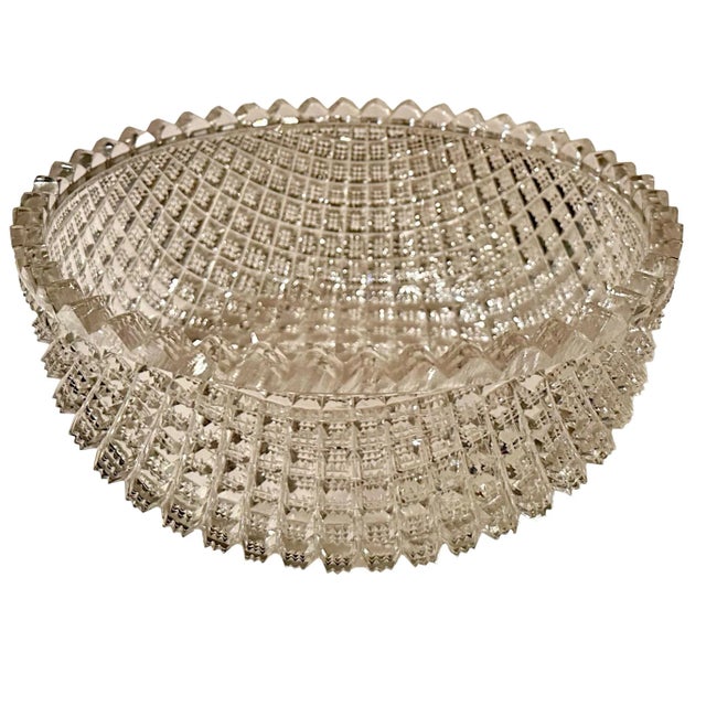 1900 - 1909 Early 1900s Cut Glass Bowl For Sale - Image 5 of 5