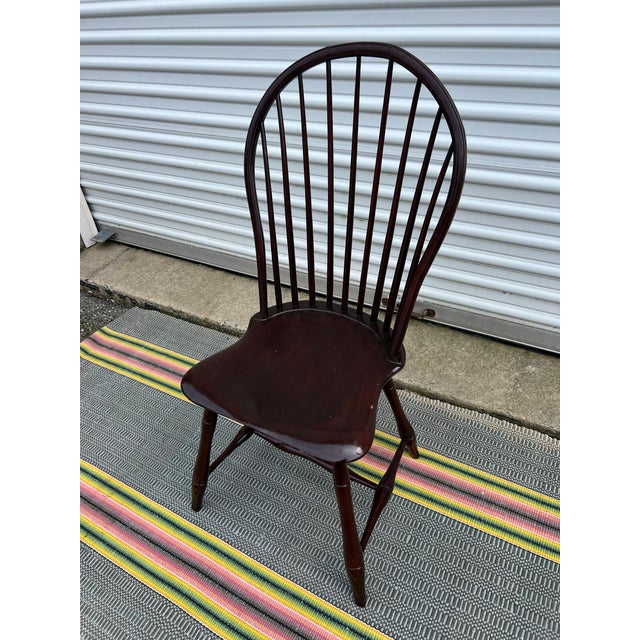 Antique Philadelphia Bow Back Windsor Side Chair, Circa 1790’s For Sale - Image 12 of 12