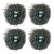 Vintage Glittery Bird Nest Christmas Ornaments - Set of 4 For Sale