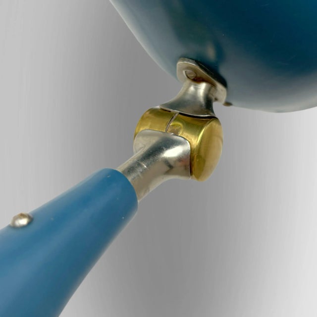 Metal Mid-Century Modern Swedish Wall Lamp, 1950s For Sale - Image 7 of 10