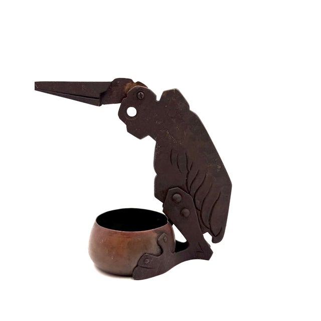 Jugendstil Marabou Shaped Cigar Cutter and Ashtray, Ignatius Taschner, Germany 1910 For Sale - Image 9 of 11