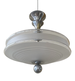 French Art Deco Hanging Lamp, 1930