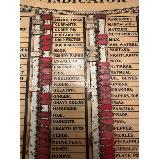 Early 20th Century Charles Lett and Co. Household Wants Indicator For Sale - Image 4 of 4