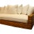 Modern Vintage Circa 2007 Restoration Hardware Woven Rattan Sofa For Sale - Image 3 of 9