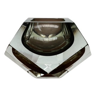 Murano Glass Ashtray attributed to Flavio Poli for Seguso, 1960s For Sale
