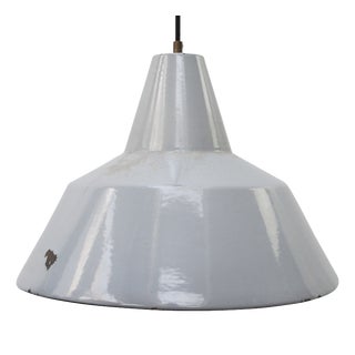 Industrial Dutch Enamel Factory Pendant Light from Philips For Sale