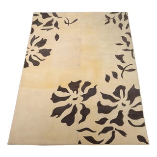 Sartori Floral Rug in Wool, Italy For Sale