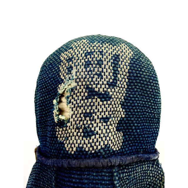 Late 19th Century Antique Japanese Meiji Boro Fire Fighters Hat For Sale - Image 5 of 7