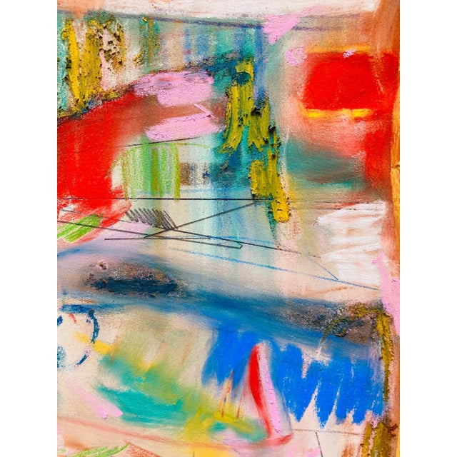 Erik Sulander Contemporary Abstract Composition Pastel Drawing For Sale - Image 4 of 5