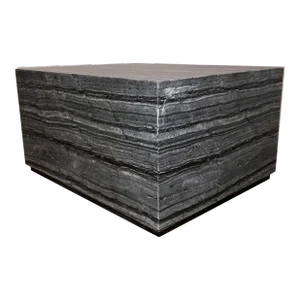 Christopher Guy Modern Black Marble Piedestal Marmo Pedestal