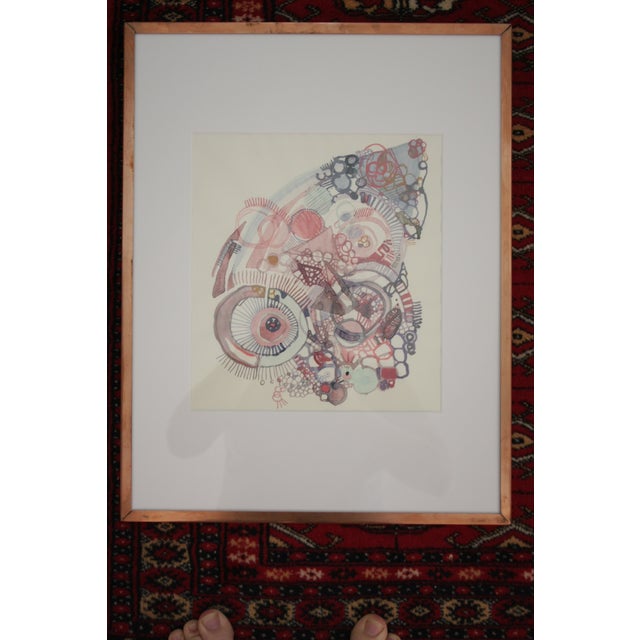 Original Watercolor Painting in Copper Frame Chairish