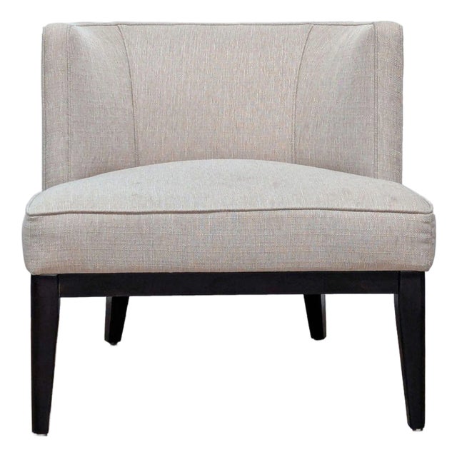 Crate and Barrel Grayson Barrel Back Chair For Sale