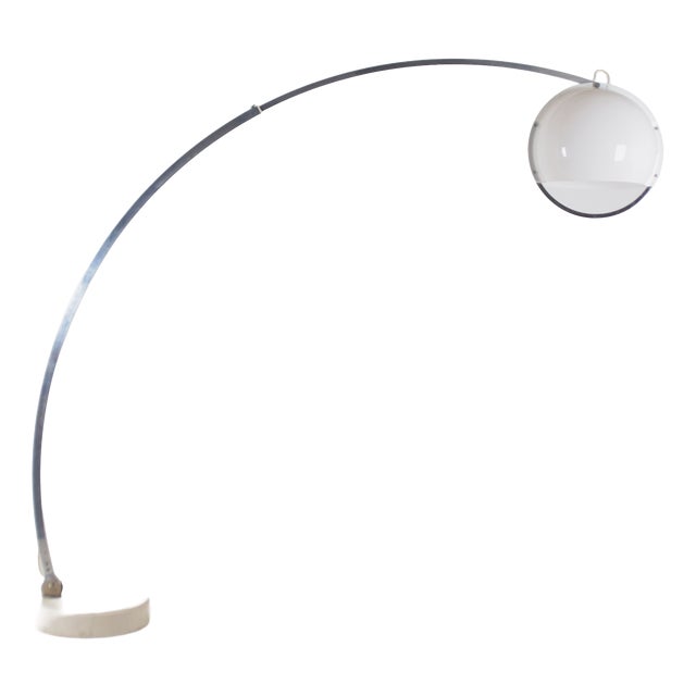 Italian Arc Floor Lamp by Guzzini, 1970s For Sale
