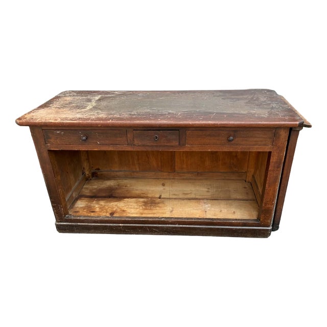 Beech Countertop Worktable, 1960s For Sale
