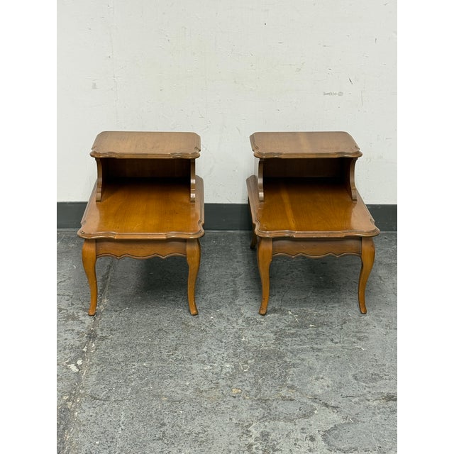 1970s Bassett Furniture Nightstands From Redlick-Newman Building, Pair For Sale - Image 11 of 12