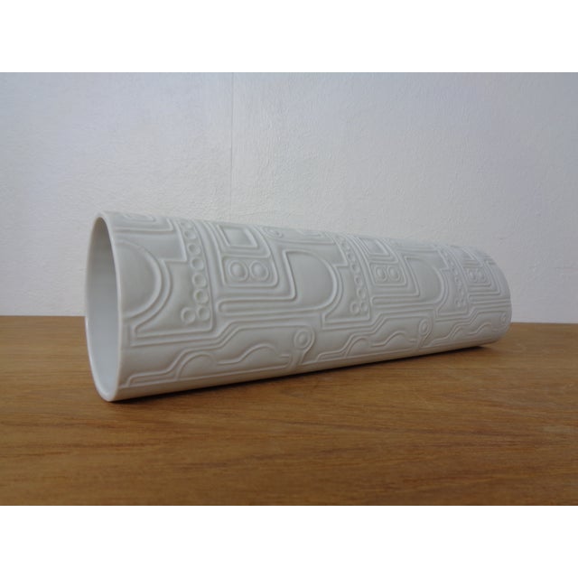 Ceramic Mid-Century Op Art 2101 Vase from Heinrich, Germany, 1960s For Sale - Image 7 of 15