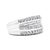 Modern and elegant, this stunning diamond ring has an impressive total diamond weight of 1.00 c.t. This beautiful band is...
