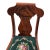1940s Flame Mahogany Empire Side Chair Original Needlepoint Seat Refurbished For Sale - Image 9 of 16