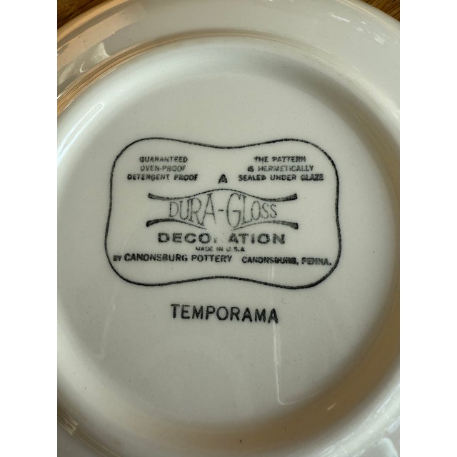 Mid 20th Century Mid-Century Modern Atomic Canonsburg Temporama Soup Bowls - Set of 3 For Sale - Image 5 of 12