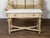19th Century 19th Century, Bleached Walnut Console Table with White Marble Top, Faceted Legs For Sale - Image 5 of 12