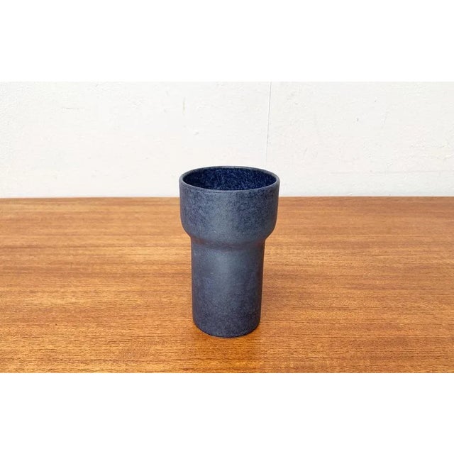 Mid-Century Modern Mid-Century German Studio Pottery Minimalist Vase from Ernst Loesche, 1960s For Sale - Image 3 of 12