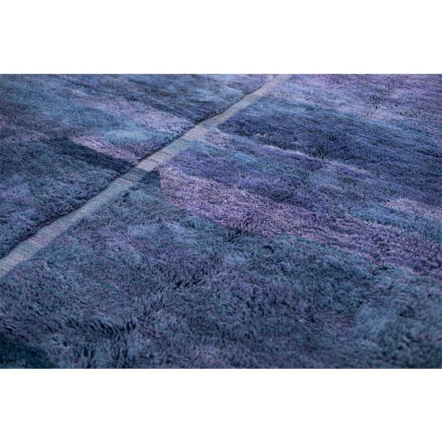 2020s Premium Hand-Knotted Moroccan Wool Rug | 11'3" X 8'7" | One of a Kind For Sale - Image 5 of 8