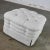 Modern Vintage Brunschwig & Fils St. Andrews Tufted Ottoman in Robert Allen Avanzata Glacier Fabric For Sale - Image 3 of 13