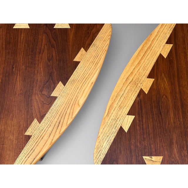 Restored Pair of Lane Acclaim Guitar Pick Side Tables Triangle Wedge End Tables For Sale - Image 12 of 15