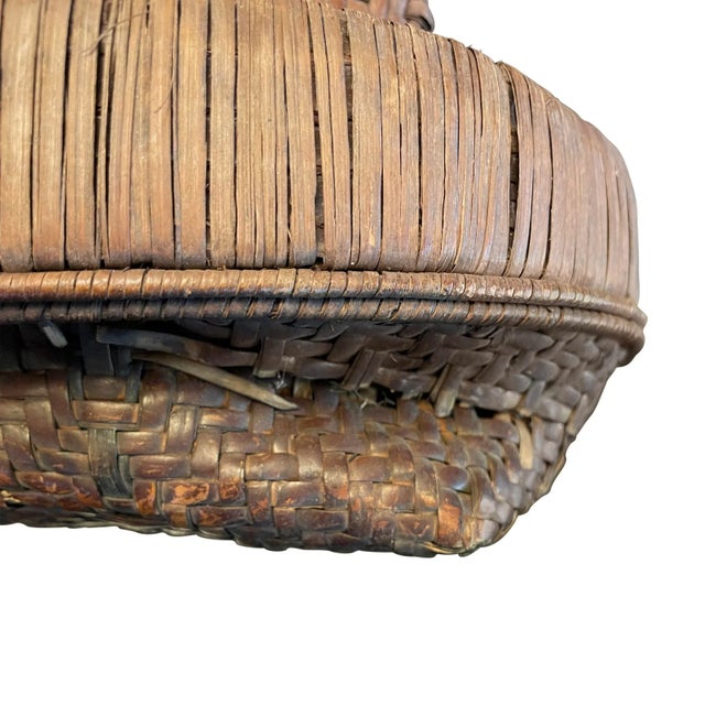 African Vintage African Woven Kuba Baskets- a Set of 3 For Sale - Image 3 of 5