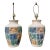 A Pair of Late 20th Century Postmodern Ceramic Table Lamps. For Sale