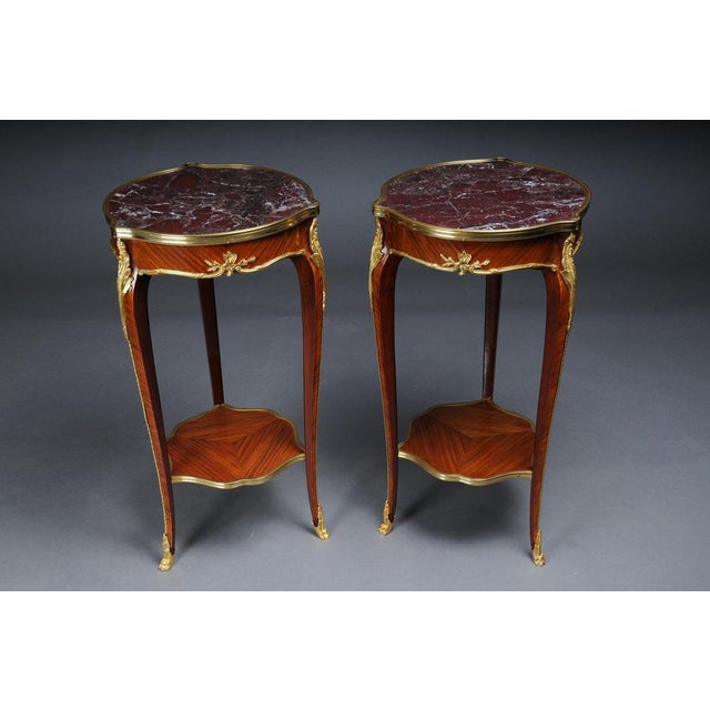 20th Century French Louis XV Style Salon Side Table in Style of F. Linke For Sale - Image 13 of 14