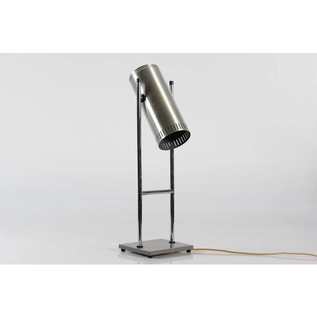 Vintage Danish Steel Thrombone Desk Lamp by Jo Hammerborg for Fog & Mørup, 1960s For Sale - Image 6 of 11