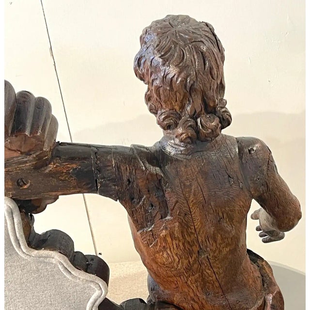 Italian Baroque Figural Bench/ Settee 18th century or older, some later support added A quietly stunning figural Italian...