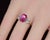 GIA certified 3.68CTS diamond and pink sapphire three-stone solid 950 platinum and 18K gold ring. This ring features a...