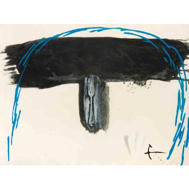 Antoni Tàpies, Arc Blau Edition 42/75, 1972, Etching For Sale