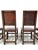 Vintage French Castle Chairs in Brown Leather and Oak, 1960s, Set of 6 For Sale - Image 16 of 18