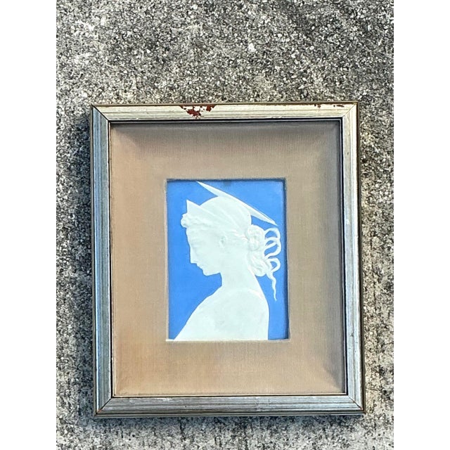 Vintage Italian Glazed Ceramic Profile Tile For Sale - Image 11 of 12
