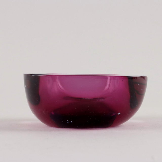 Vintage Sommerso Glass Bowl For Sale - Image 4 of 7