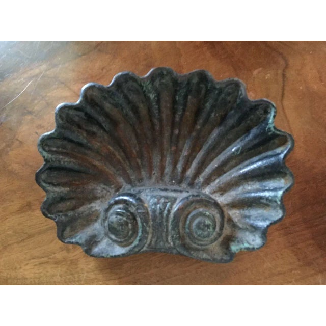 19th Century 19th Century Cast Iron Shell Form Garden Ornament For Sale - Image 5 of 11