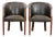 Cowhide and Wooden Tub Chairs, Set of 2 For Sale
