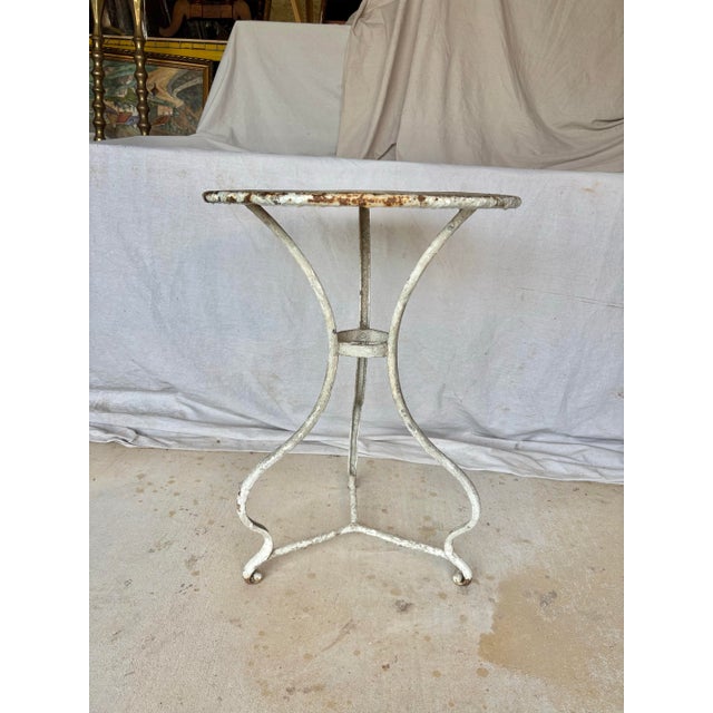 Found in Provence, this 19th Century French Iron Garden or Bistro Table was crafted in Northern France, specifically...