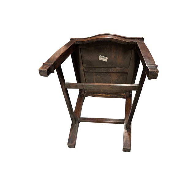 Art Nouveau Early 20th Century English Hepplewhite Walnut Pierced Splats Harp Side Chair For Sale - Image 3 of 4