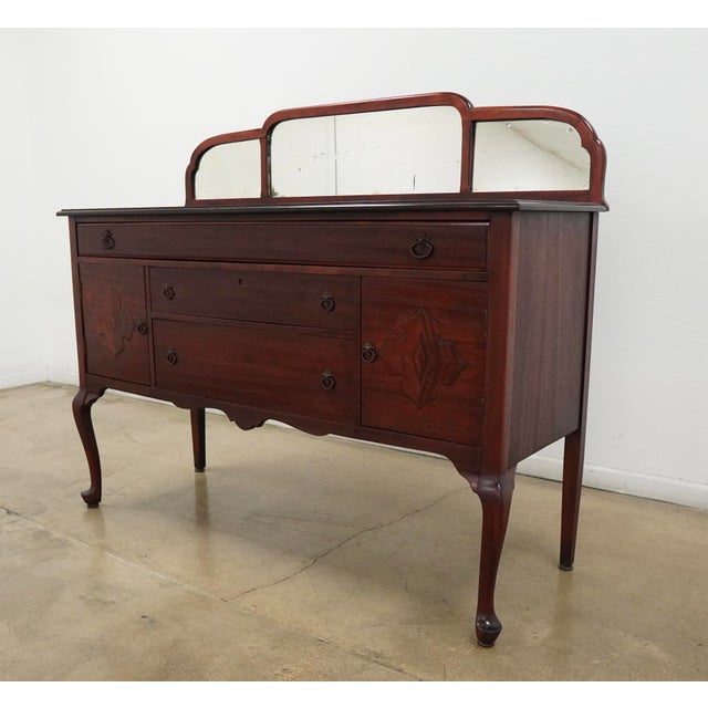 Vintage Mahogany Buffet Server For Sale - Image 4 of 18